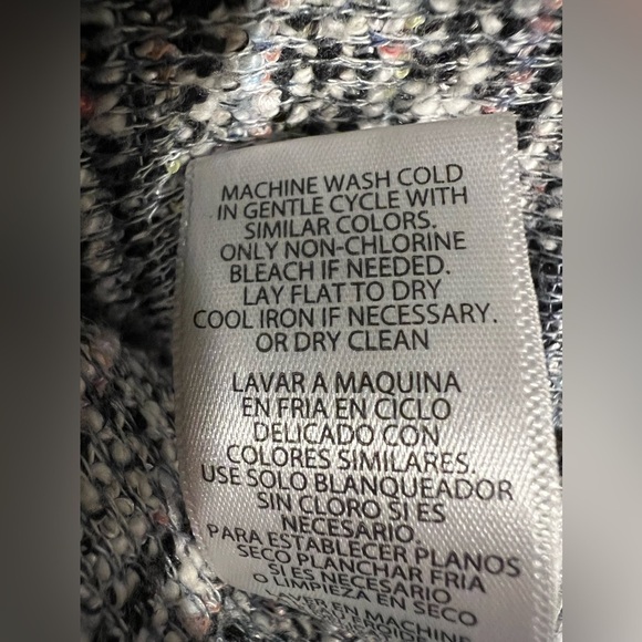 Splendid Textured Tweed Woven Multicolor Dolman Oversize Cardigan Medium - Picture 7 of 7